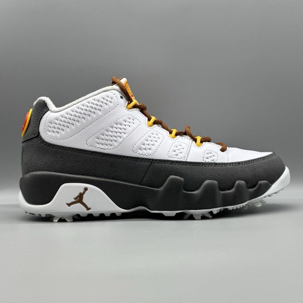 Nike Air Jordan 9 Golf Low US Open Size 7.5 Men's (FN6931-100) White Grey NEW